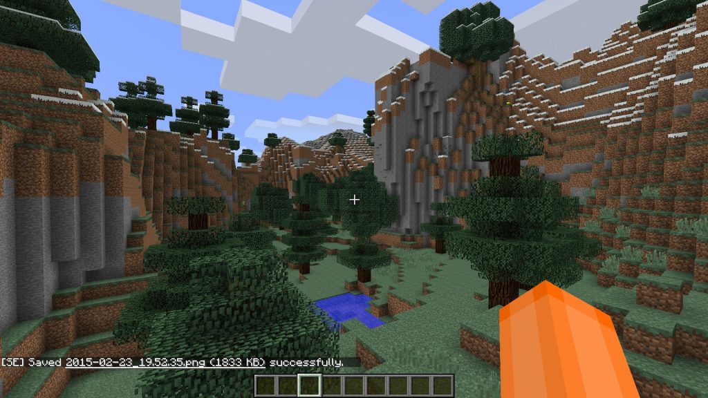 capturas de pantalla de Minecraft